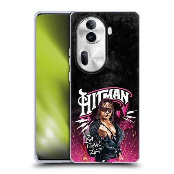 WWE Bret Hart Hitman Graphics Soft Gel Case for OPPO Reno11 Pro