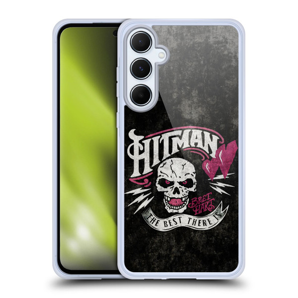 WWE Bret Hart Hitman Logo Soft Gel Case for Samsung Galaxy A55 5G