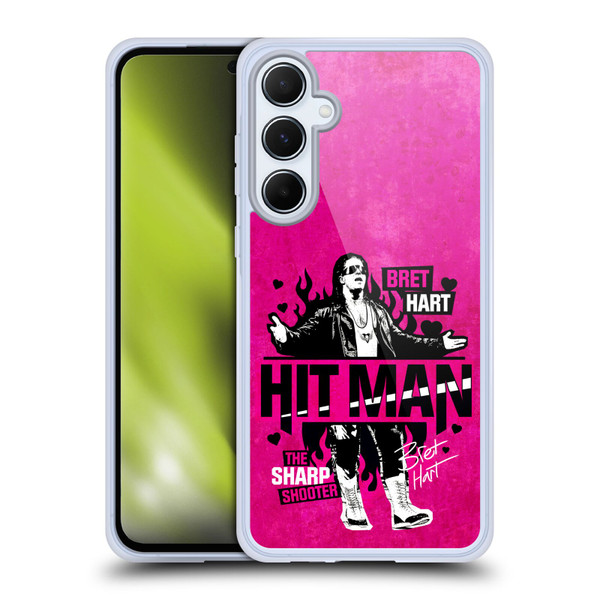WWE Bret Hart Hitman Soft Gel Case for Samsung Galaxy A55 5G