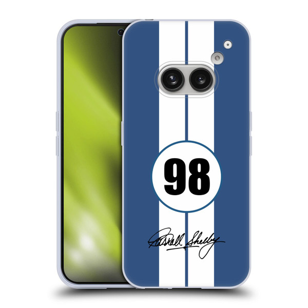 Shelby Car Graphics 1965 427 S/C Blue Soft Gel Case for Nothing Phone (2a)