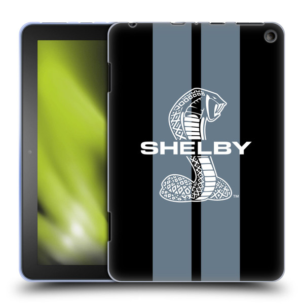 Shelby Car Graphics Gray Soft Gel Case for Amazon Fire HD 8/Fire HD 8 Plus 2020