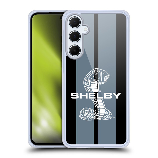 Shelby Car Graphics Gray Soft Gel Case for Samsung Galaxy A55 5G