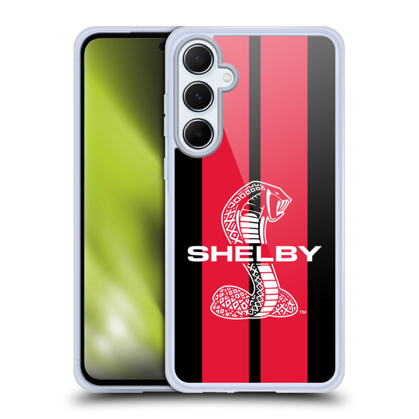 Shelby Car Graphics Red Soft Gel Case for Samsung Galaxy A55 5G