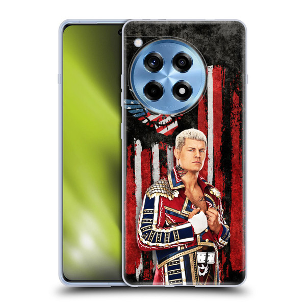 WWE Cody Rhodes American Nightmare Flag Soft Gel Case for OnePlus 12R