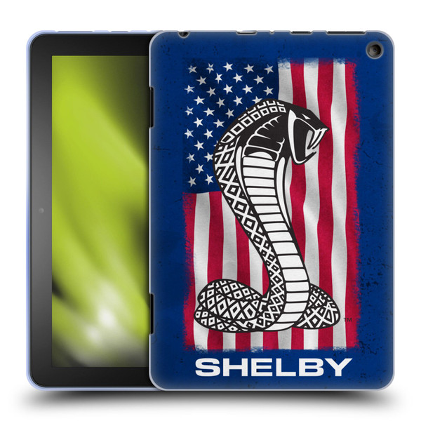 Shelby Logos American Flag Soft Gel Case for Amazon Fire HD 8/Fire HD 8 Plus 2020