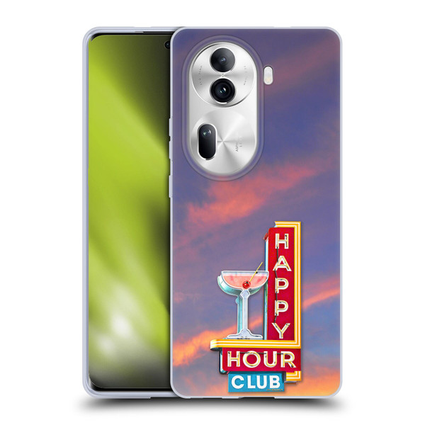 Larry Grossman Retro Collection Happy Hour Club Soft Gel Case for OPPO Reno11 Pro