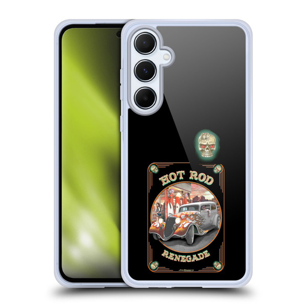 Larry Grossman Retro Collection Hot Rod Renegade Soft Gel Case for Samsung Galaxy A55 5G