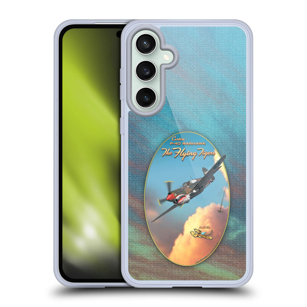 Larry Grossman Retro Collection P-40 Warhawk Flying Tiger Soft Gel Case for Samsung Galaxy S23 FE 5G