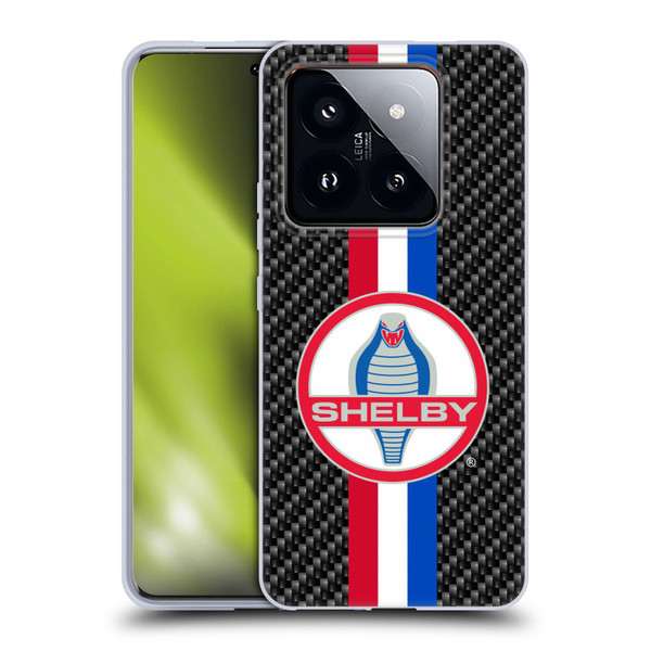 Shelby Logos Carbon Fiber Soft Gel Case for Xiaomi 14 Pro