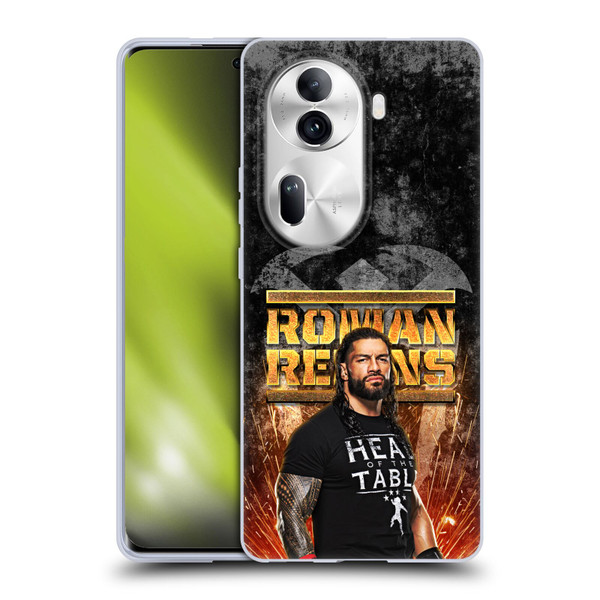 WWE Roman Reigns Grunge Soft Gel Case for OPPO Reno11 Pro
