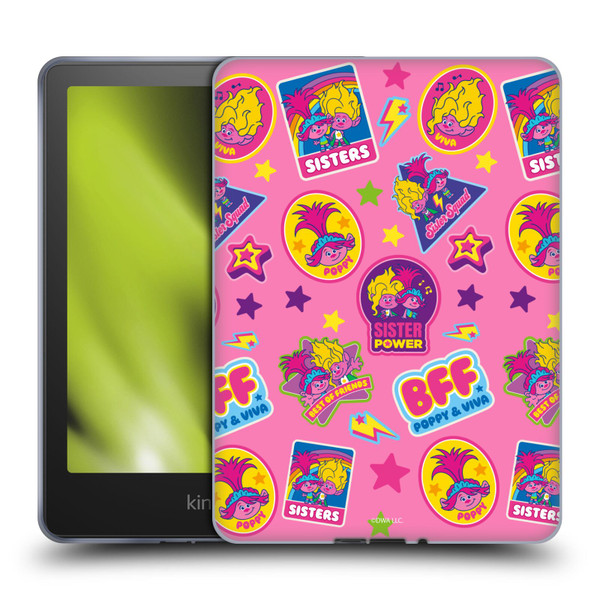 Trolls 3: Band Together Art Pink Pattern Soft Gel Case for Amazon Kindle Paperwhite 5 (2021)