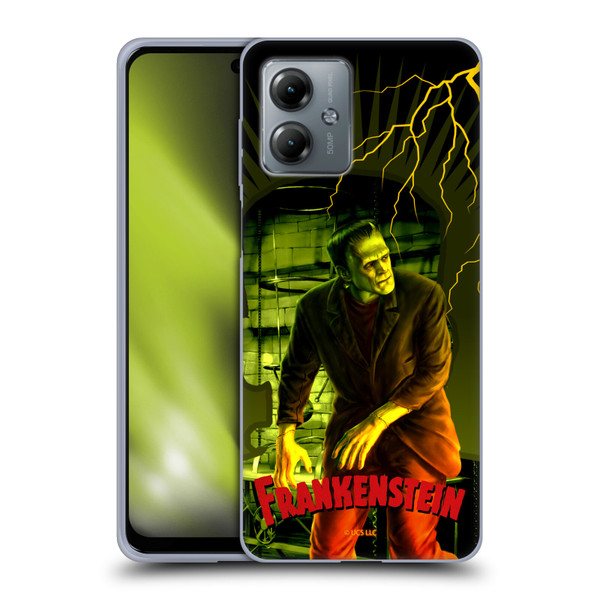 Universal Monsters Frankenstein Yellow Soft Gel Case for Motorola Moto G14