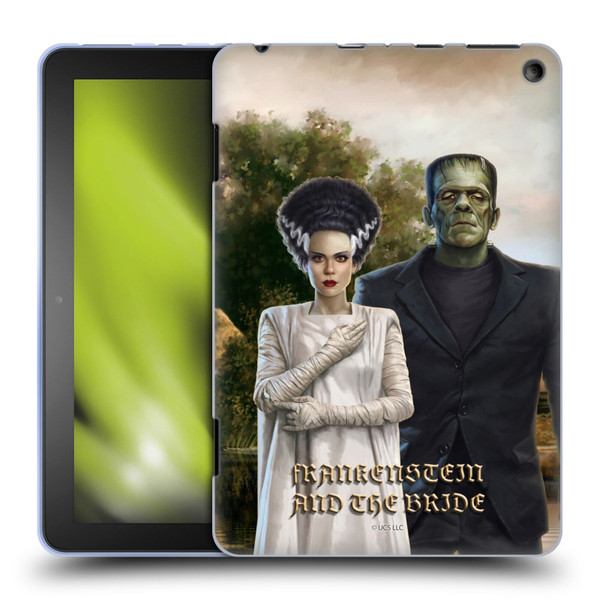 Universal Monsters Frankenstein Photo Soft Gel Case for Amazon Fire HD 8/Fire HD 8 Plus 2020