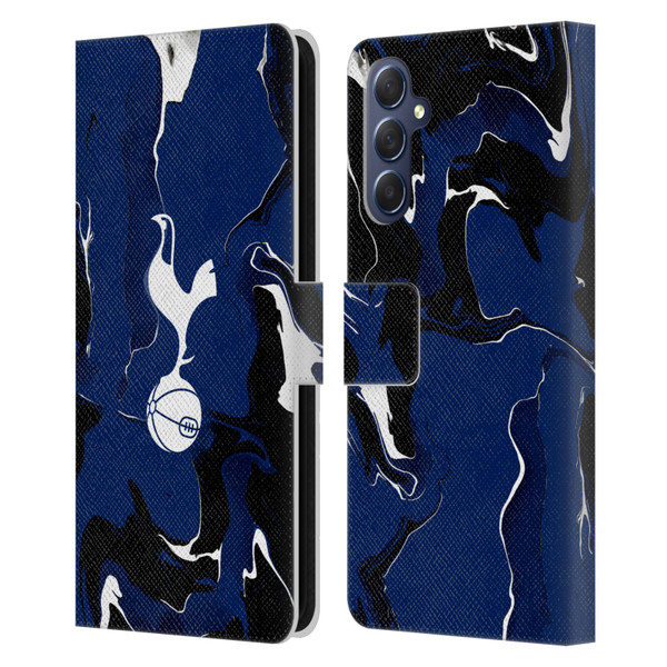 Tottenham Hotspur F.C. Badge Marble Leather Book Wallet Case Cover For Samsung Galaxy M54 5G