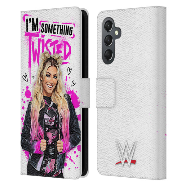 WWE Alexa Bliss Something Twisted Leather Book Wallet Case Cover For Samsung Galaxy A25 5G