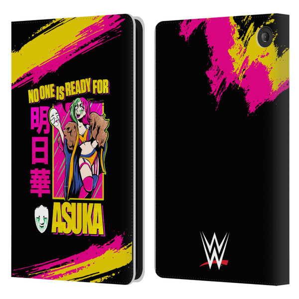 WWE Asuka No One Is Ready Leather Book Wallet Case Cover For Amazon Fire 7 2022