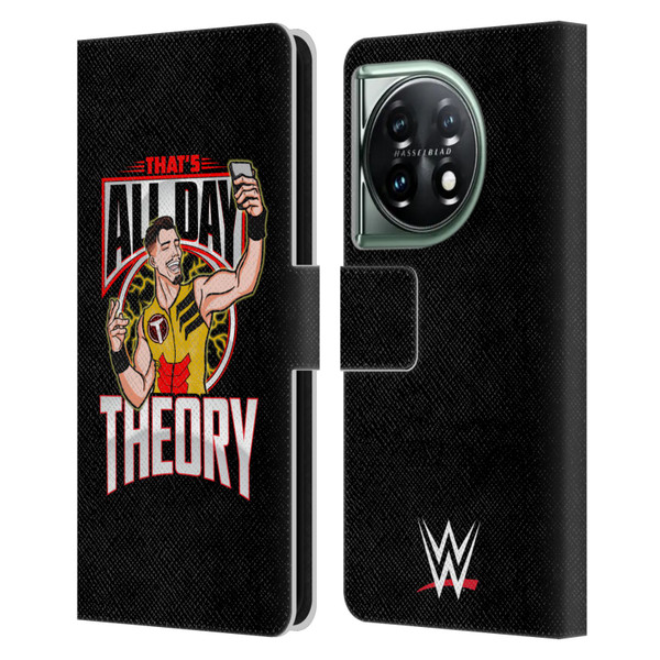 WWE Austin Theory All Day Theory Leather Book Wallet Case Cover For OnePlus 11 5G