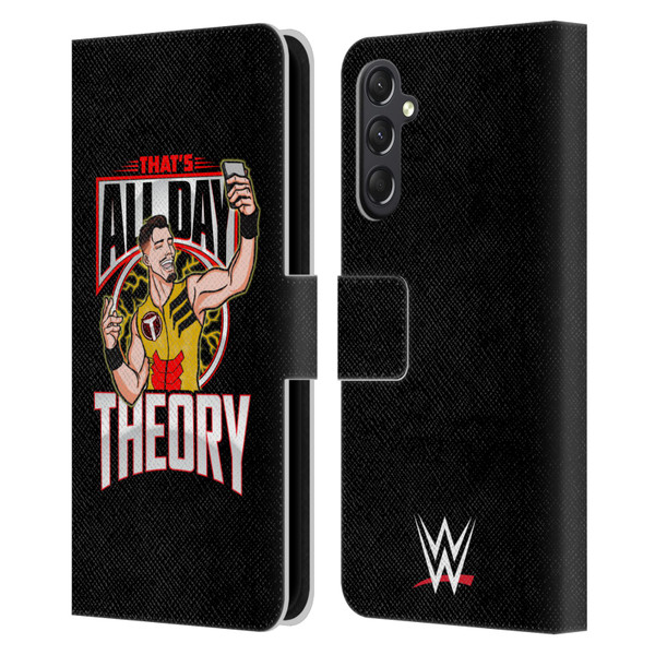 WWE Austin Theory All Day Theory Leather Book Wallet Case Cover For Samsung Galaxy A24 4G / M34 5G