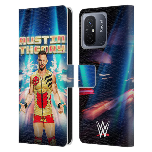 WWE Austin Theory Portrait Leather Book Wallet Case Cover For Xiaomi Redmi 12C