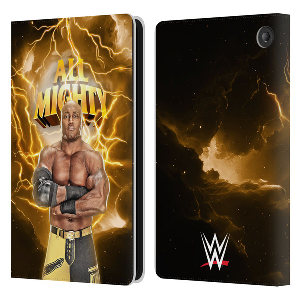 WWE Bobby Lashley Portrait Leather Book Wallet Case Cover For Amazon Fire 7 2022
