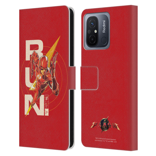 The Flash 2023 Graphics Barry Allen Run Leather Book Wallet Case Cover For Xiaomi Redmi 12C