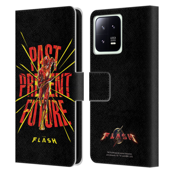 The Flash 2023 Graphics Speed Force Leather Book Wallet Case Cover For Xiaomi 13 5G