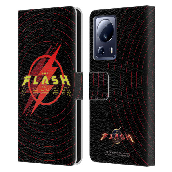 The Flash 2023 Graphics Logo Leather Book Wallet Case Cover For Xiaomi 13 Lite 5G