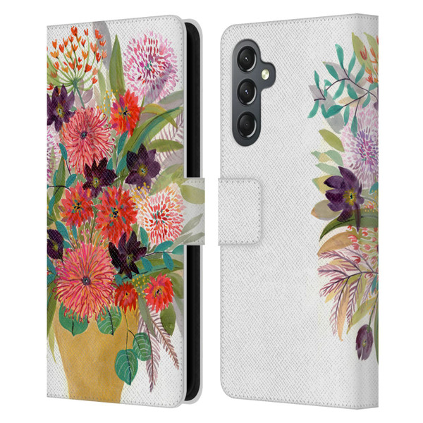 Suzanne Allard Floral Art Celebration Leather Book Wallet Case Cover For Samsung Galaxy A25 5G