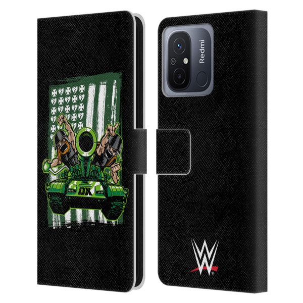 WWE D-Generation X Flag Leather Book Wallet Case Cover For Xiaomi Redmi 12C
