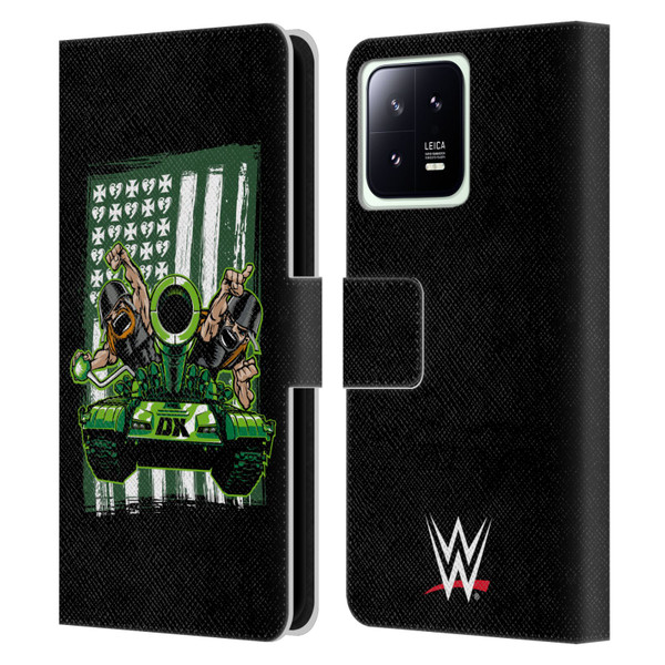 WWE D-Generation X Flag Leather Book Wallet Case Cover For Xiaomi 13 5G