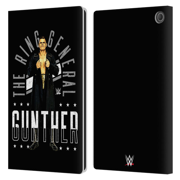 WWE Gunther Ring General Leather Book Wallet Case Cover For Amazon Fire Max 11 2023