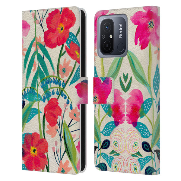 Suzanne Allard Floral Graphics Garden Party Leather Book Wallet Case Cover For Xiaomi Redmi 12C