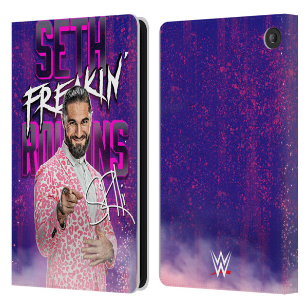 WWE Seth Rollins Seth Freakin' Rollins Leather Book Wallet Case Cover For Amazon Fire 7 2022