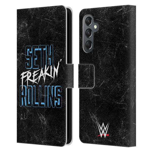 WWE Seth Rollins Logotype Leather Book Wallet Case Cover For Samsung Galaxy A25 5G