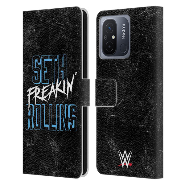 WWE Seth Rollins Logotype Leather Book Wallet Case Cover For Xiaomi Redmi 12C