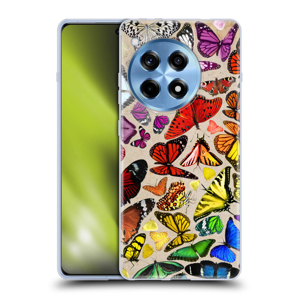 Anthony Christou Art Rainbow Butterflies Soft Gel Case for OnePlus 12R