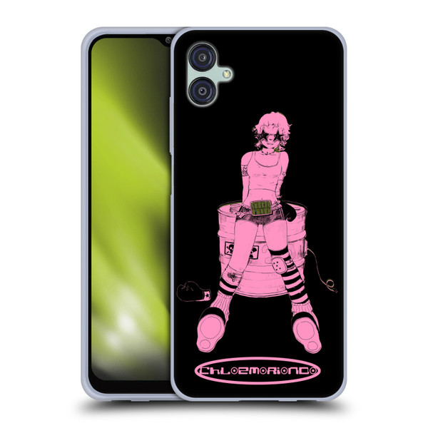 Chloe Moriondo Graphics Pink Soft Gel Case for Samsung Galaxy M04 5G / A04e