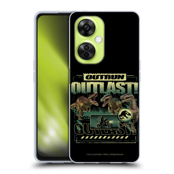 Jurassic World: Camp Cretaceous Dinosaur Graphics Outlast Soft Gel Case for OnePlus Nord CE 3 Lite 5G