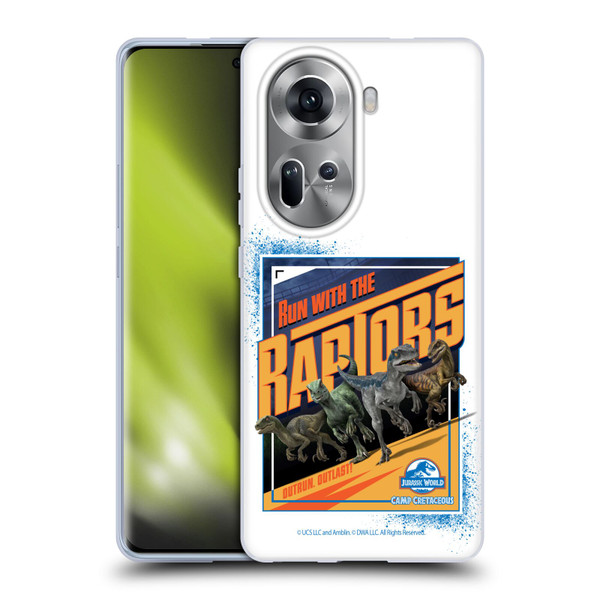 Jurassic World: Camp Cretaceous Dinosaur Graphics Run Soft Gel Case for OPPO Reno11