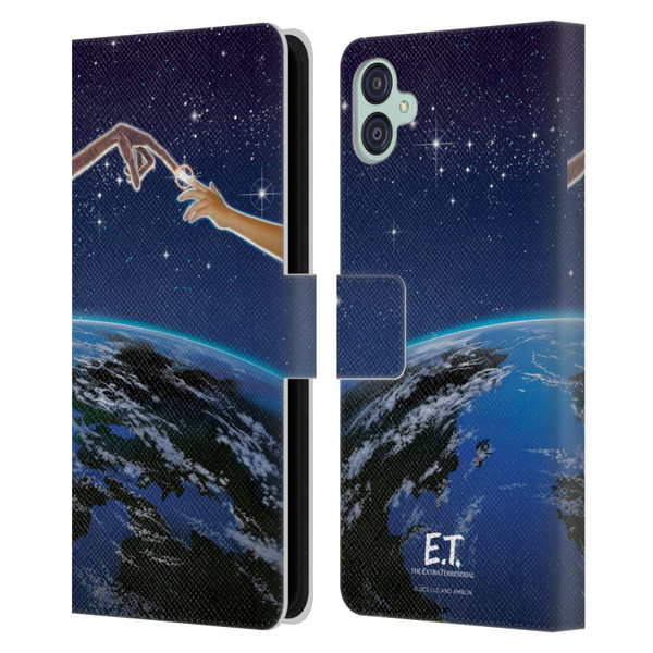 E.T. Graphics Touch Finger Leather Book Wallet Case Cover For Samsung Galaxy M04 5G / A04e