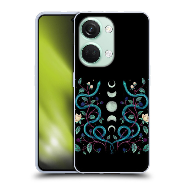 Episodic Drawing Illustration Animals Serpent Moon Soft Gel Case for OnePlus Nord 3 5G