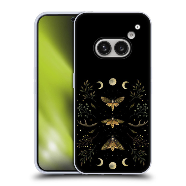 Episodic Drawing Illustration Animals Death Head Moth Night Soft Gel Case for Nothing Phone (2a)