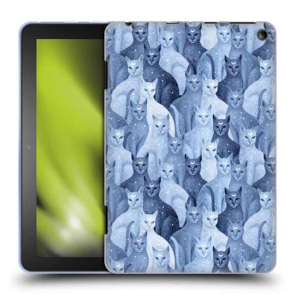Episodic Drawing Pattern Cats Soft Gel Case for Amazon Fire HD 8/Fire HD 8 Plus 2020