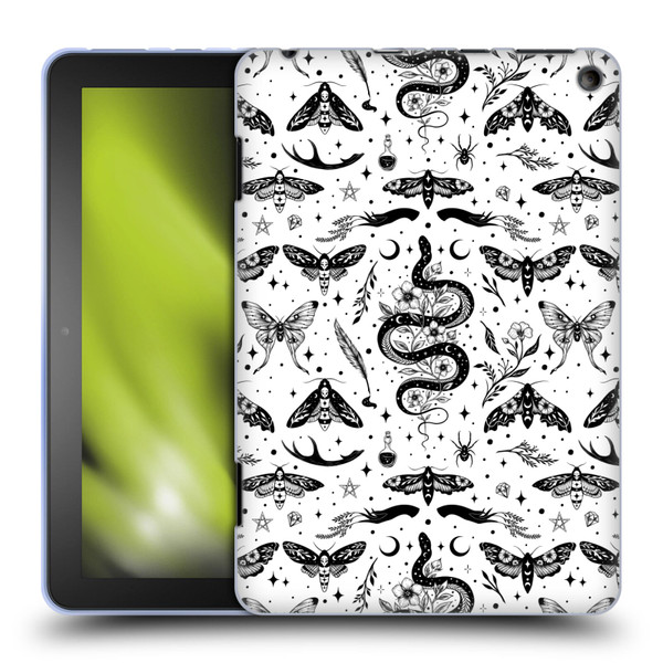 Episodic Drawing Pattern Flash Tattoo Soft Gel Case for Amazon Fire HD 8/Fire HD 8 Plus 2020