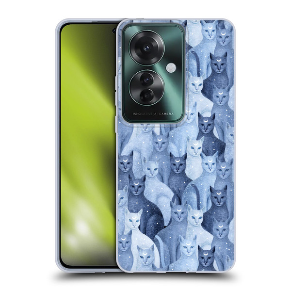 Episodic Drawing Pattern Cats Soft Gel Case for OPPO Reno11 F 5G / F25 Pro 5G