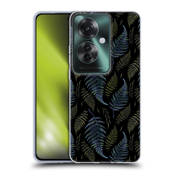 Episodic Drawing Pattern Leaves Soft Gel Case for OPPO Reno11 F 5G / F25 Pro 5G