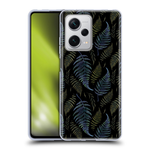 Episodic Drawing Pattern Leaves Soft Gel Case for Xiaomi Redmi Note 12 Pro+ 5G