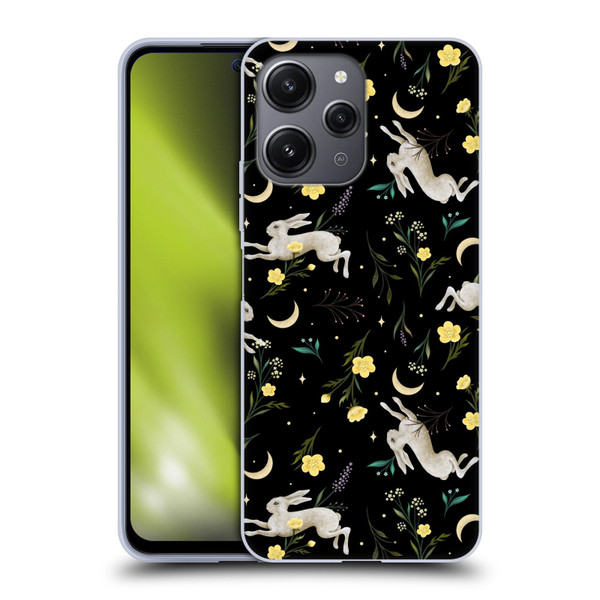 Episodic Drawing Pattern Bunny Night Soft Gel Case for Xiaomi Redmi 12