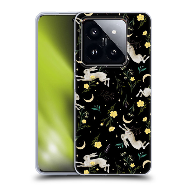 Episodic Drawing Pattern Bunny Night Soft Gel Case for Xiaomi 14 Pro