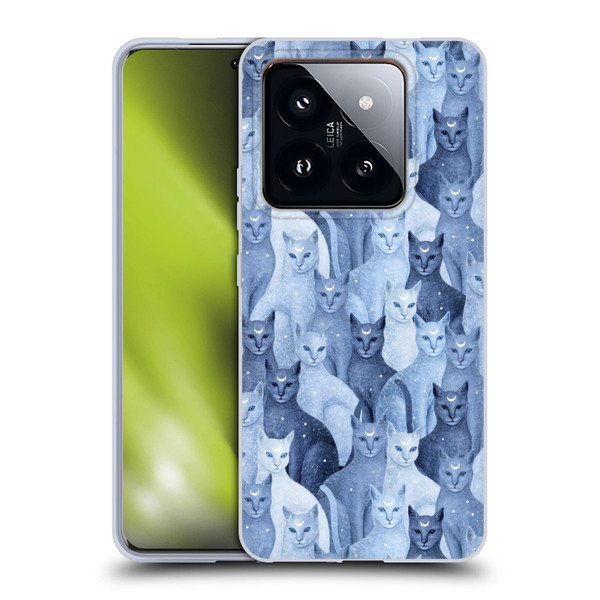 Episodic Drawing Pattern Cats Soft Gel Case for Xiaomi 14 Pro